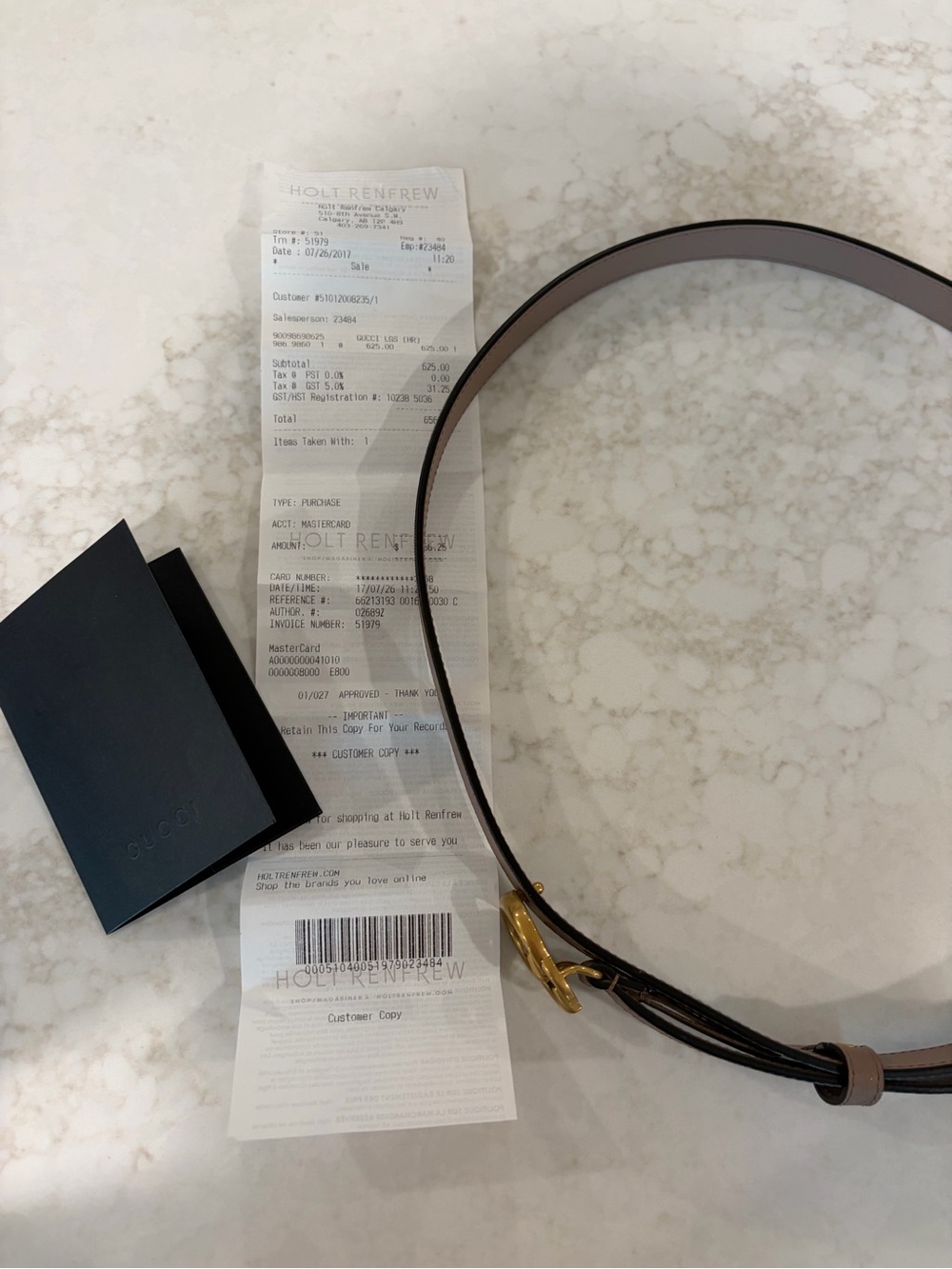 Gucci Black and Brown Leather Belt with Gold Horsebit Buckle
